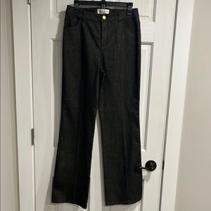 St. John Collection Black Denim with Gold Fleck Detail Size 6